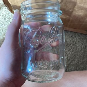 1978 California poppy mason jar
